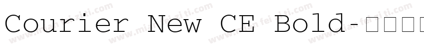Courier New CE Bold字体转换